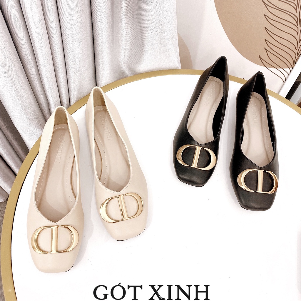 Giày búp bê GÓT XINH B1 da mờ đế bệt