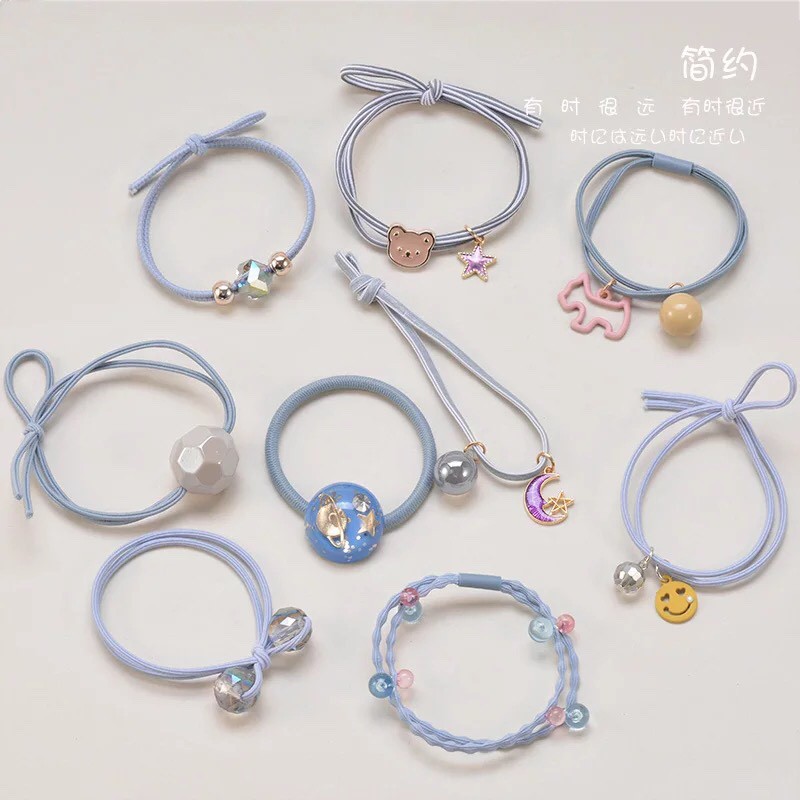 Set cột tóc 9 món