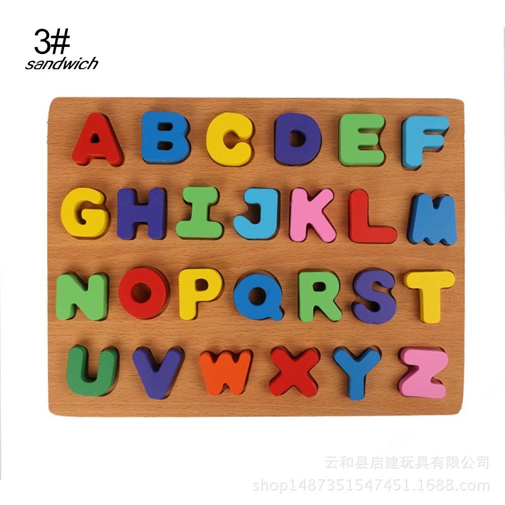Bộ bảng chữ cái ABC bằng gỗ cho trẻ em học tiện dụng và bền