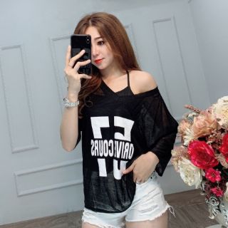 Sét áo lệch vai + thun