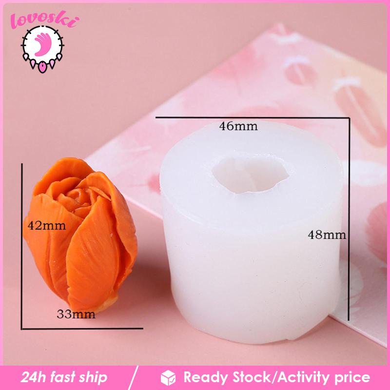 Khuôn Silicone TạO HìNh Hoa Tulip 3D Chuyên DụNg LàM Socola Trang Trí