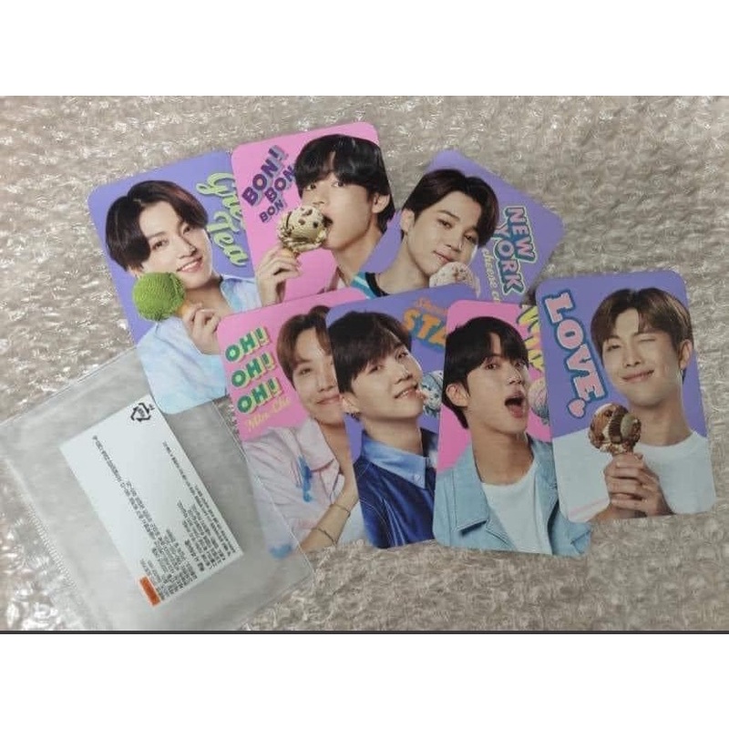 [DEAL HÀN] ảnh card bts ice cream thành viên Joon Jimin off 100% ,chính hãng