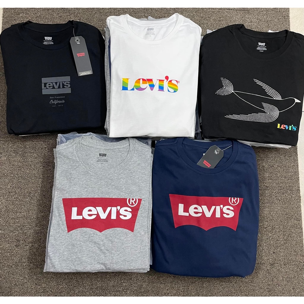 Áo phông cổ tròn Levis xuất xịn