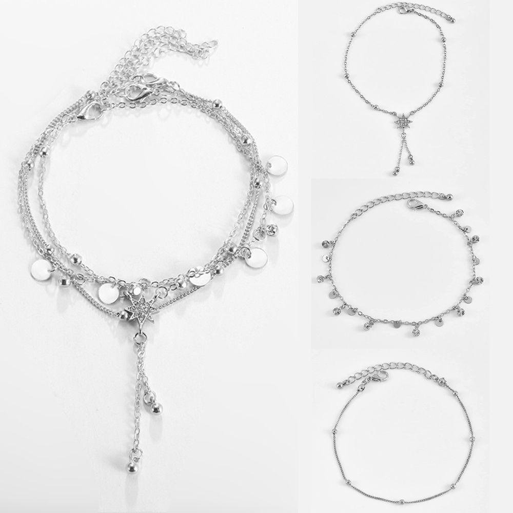 Lắc Chân Dạng Chuỗi Hạt Thời Trang Đi Biển Quyến Rũ Cho Nữ