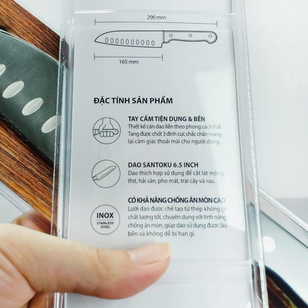 DAO THÁI LÀM BẾP SANTOKU LOCKNLOCK CKK921 - Chính hãng