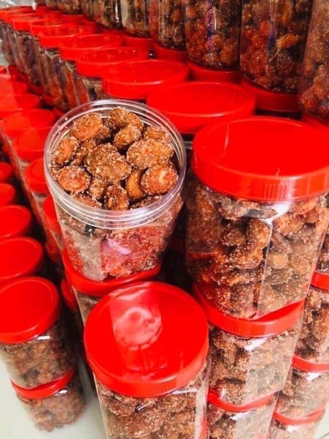 Say nhung đường muối ớt hũ 300g (trái to dày cơm)