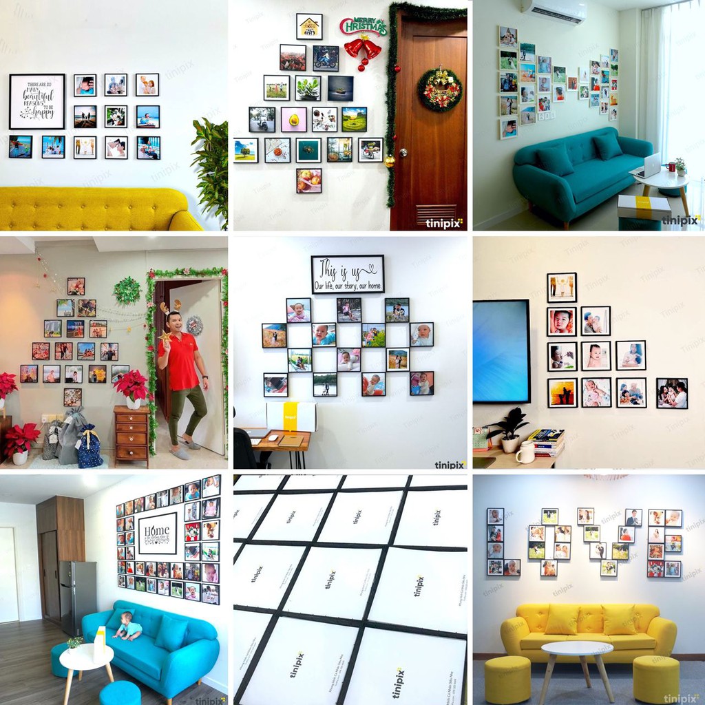 Khung Hình Dán Tường Siêu Nhẹ, 20x20 cm, Keo Dán Không Hại Tường, Chỉ Có Tại Tinipix | BigBuy360 - bigbuy360.vn