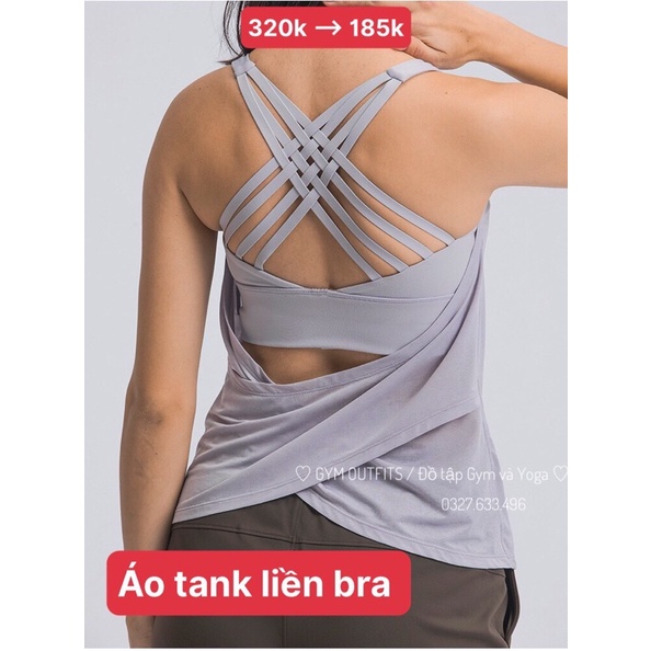 Áo tập yoga gym nữ cao cấp đồ tập lululemon Xả Hàng bra, tank 2023 giá rẻ chất lượng.
