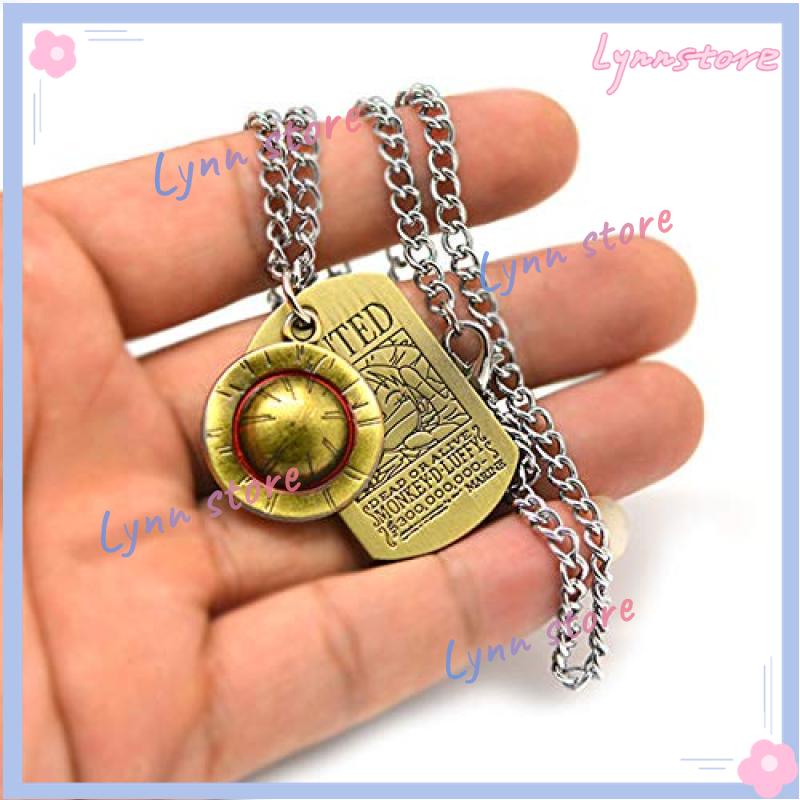Vòng cổ Hợp Kim Mặt Hình Nón Rơm Luffy Trong Phim One Piece Nhật Bản Thời Trang Cho Cặp Đôi