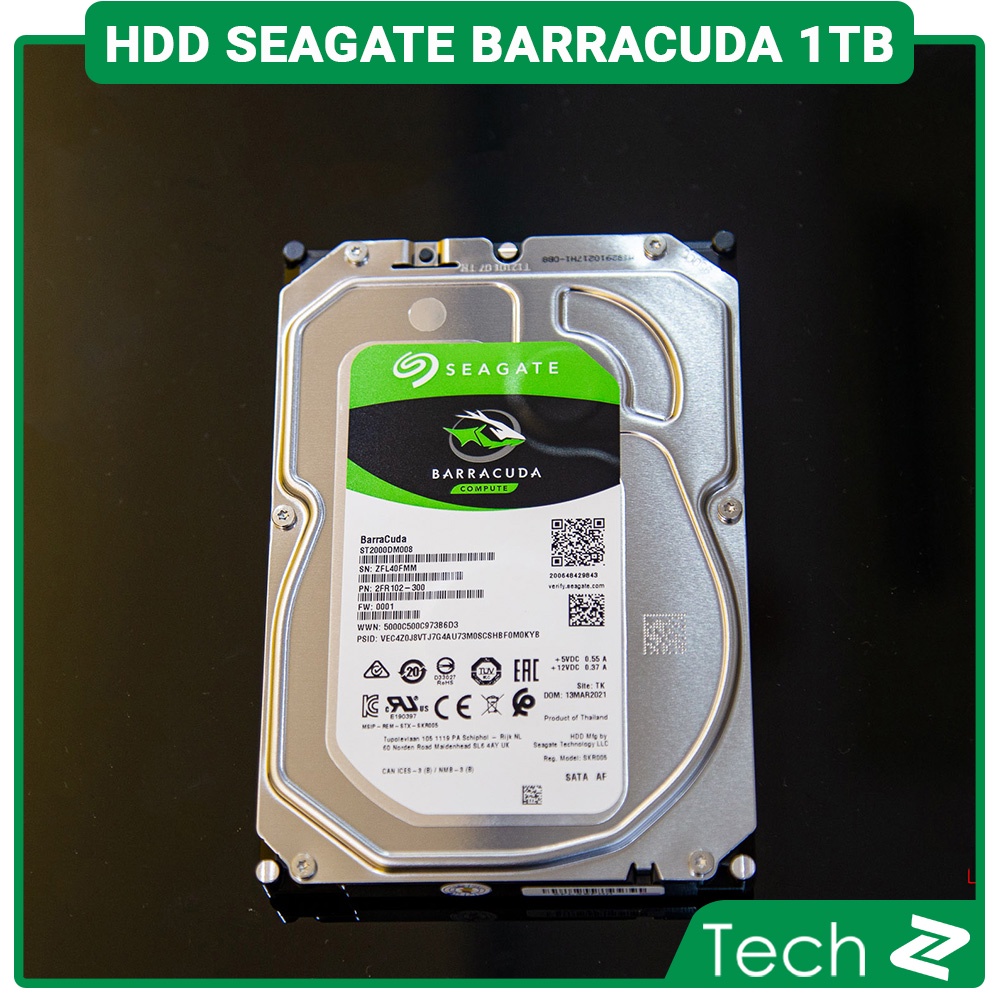 Ổ cứng HDD Seagate Barracuda 1TB 3.5 inch 7200RPM, SATA3, 64MB Cache