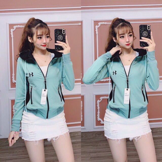 Áo khoác da cá logo thêu, HÌNH THẬT BẢNG MÀU chụp sàn | BigBuy360 - bigbuy360.vn