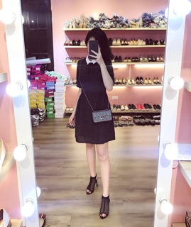 Vây sơ mi cổ nơ