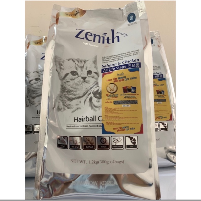 Hạt mềm Zenith cao cấp cho mèo gói 1.2kg