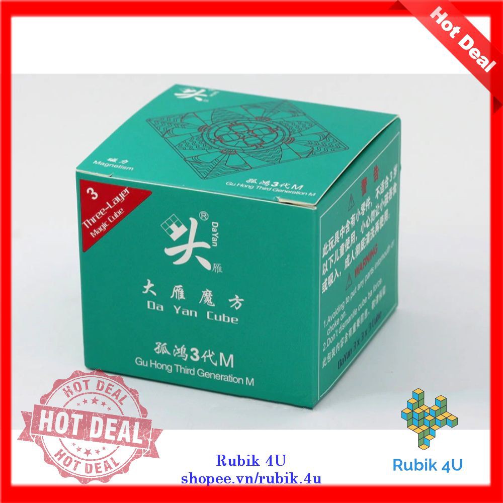Rubik 3x3 DaYan GuHong v3 M Khối Lập Phương Rubic 3 Tầng