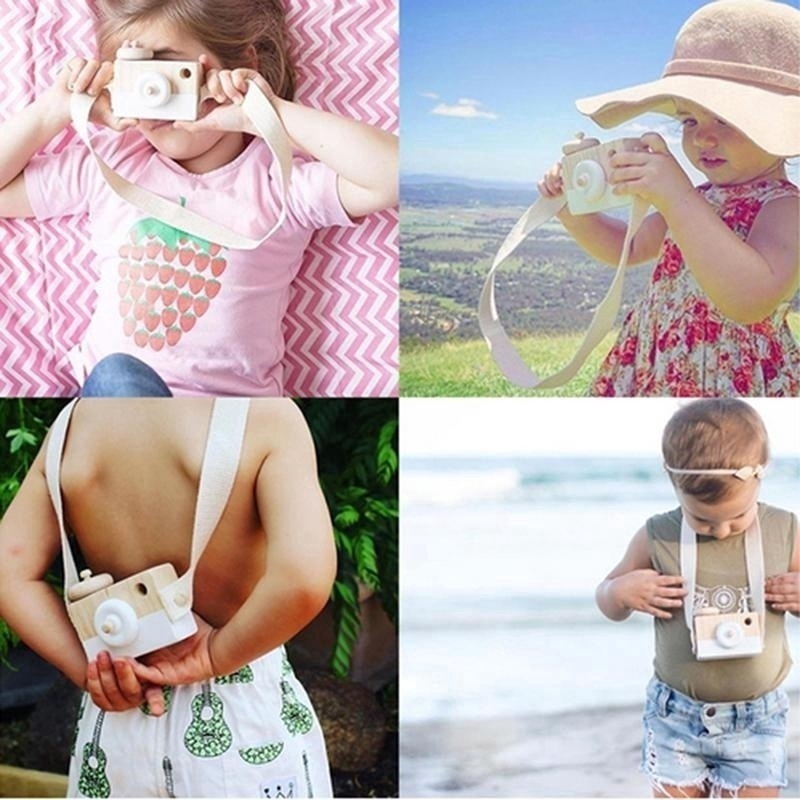 Mô hình máy ảnh đồ chơi bằng gỗ xinh xắn dành cho các bé