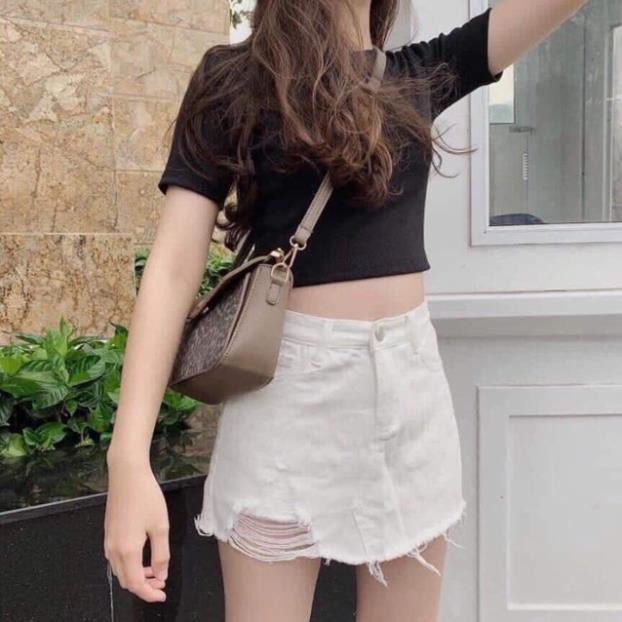 Áo thun nữ croptop tay ngắn đẹp ôm body unisex  DUKO FASHION | BigBuy360 - bigbuy360.vn