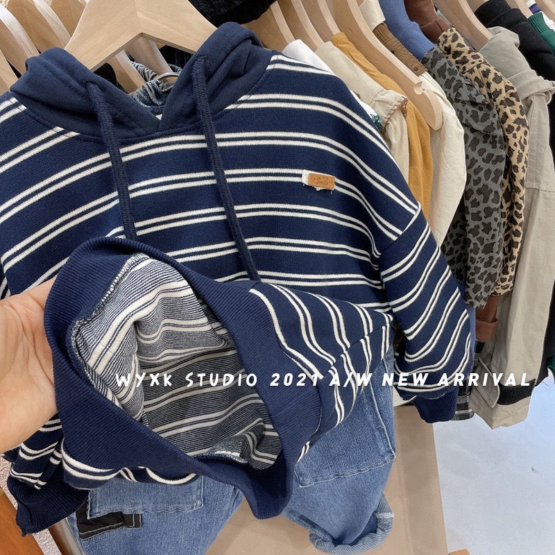 Áo Hoodie Cotton Dệt Kim Mỏng Phong Cách Hàn Quốc Nhật Bản / Hàn Quốc Thời Trang Xuân Thu Hàng Mới 2022 Dành Cho Bé Trai