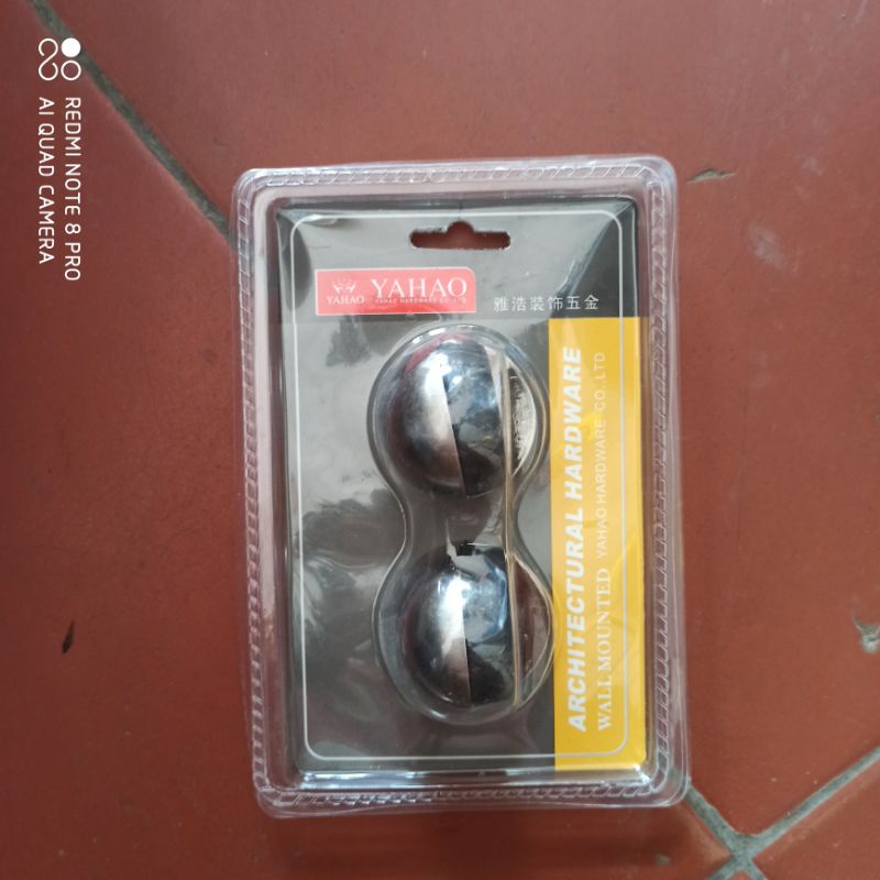 Chặn cửa bán nguyệt inox YAHAO kèm vít nở