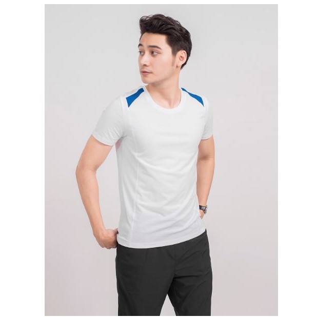 Áo thun nam ARISTINO dáng Slim fit ôm vừa vặn, cổ tròn điểm nhấn cầu vai nam tính, năng động - ATS017S9