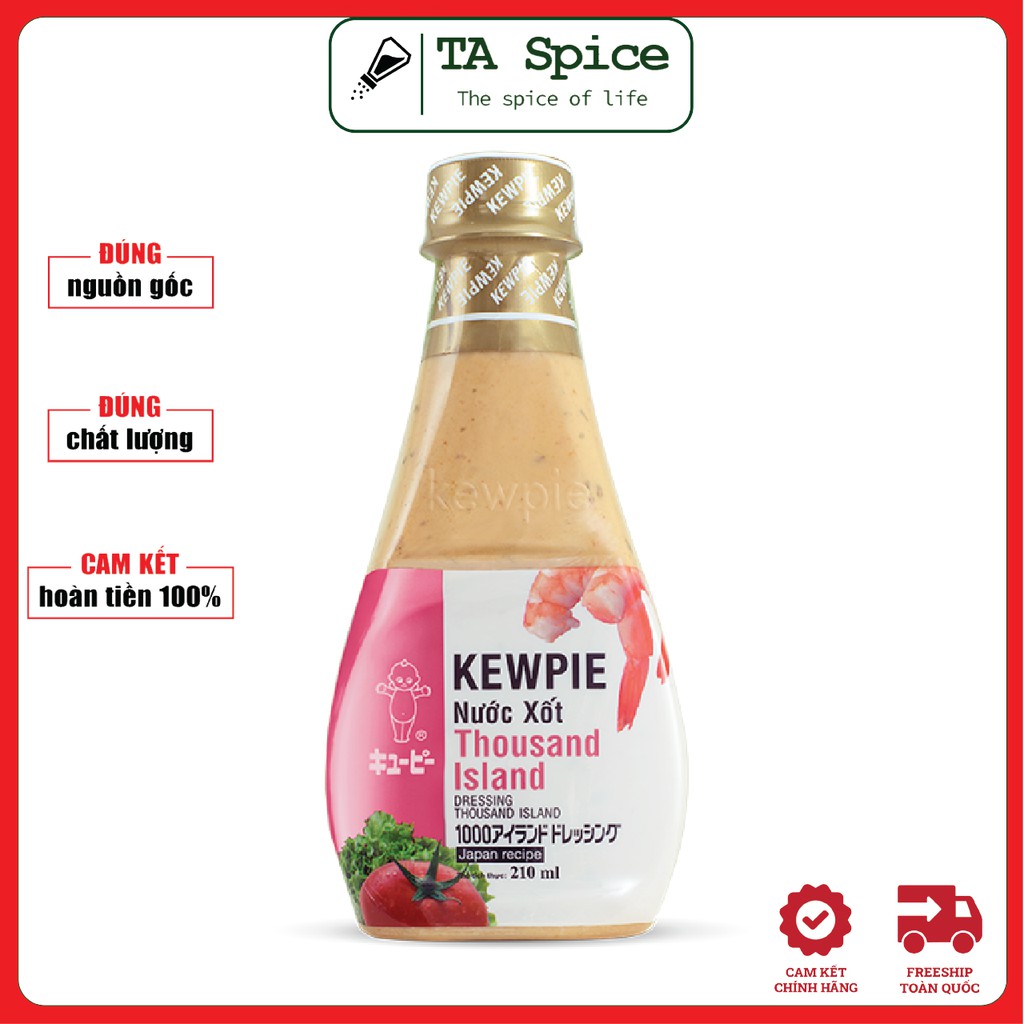 [HÀNG MỚI VỀ] Nước Xốt Thousand Island Kewpie Chai 210ml - Dressing Thousand island