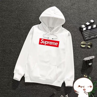 [Giá SV] Áo nỉ hoodie thu đông SUPREME form suông rộng có mũ unisex, chất nỉ bông siêu ấm áo sweater nam trơn