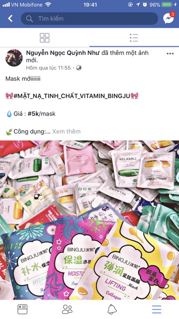 MẶT NẠ TINH CHẤT VITAMIN BINGJU