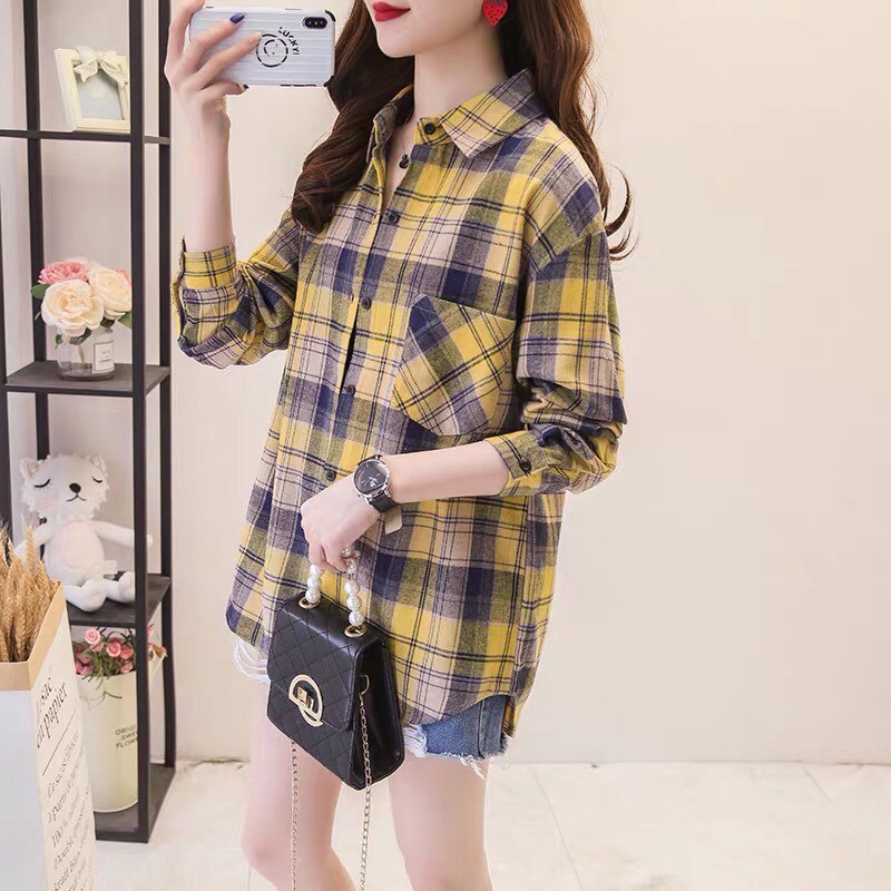 Áo sơ mi nữ King168, chất lụa kate mềm mịn MK10
