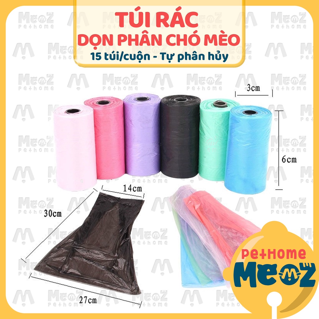 Túi Rác Mini Đựng Phân Chó Mèo  | Túi vệ sinh thú cưng | Meoz Pet