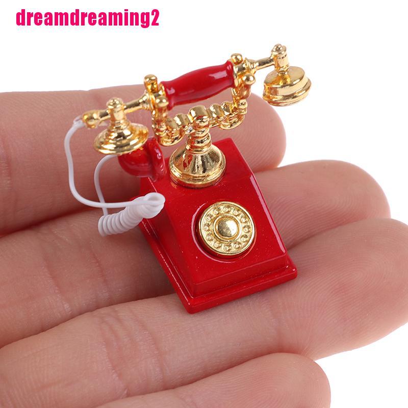 Điện Thoại Đồ Chơi Cho Nhà Búp Bê Tỉ Lệ 1: