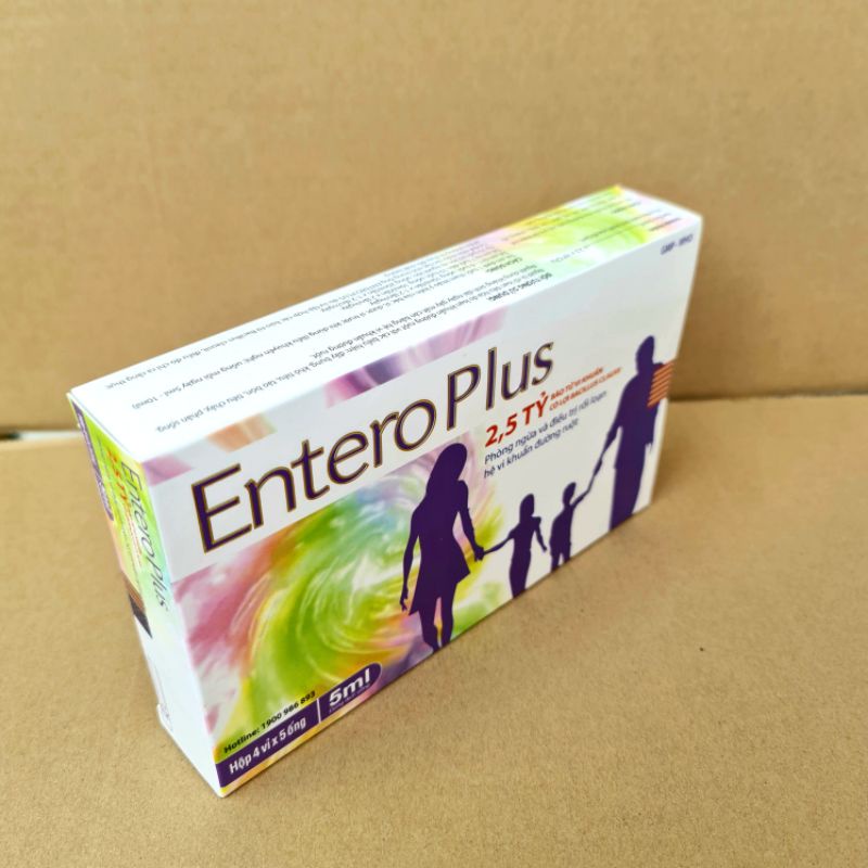 Men vi sinh Entero Plus cân bằng hệ vi sinh đường ruột - Hộp 20 ống
