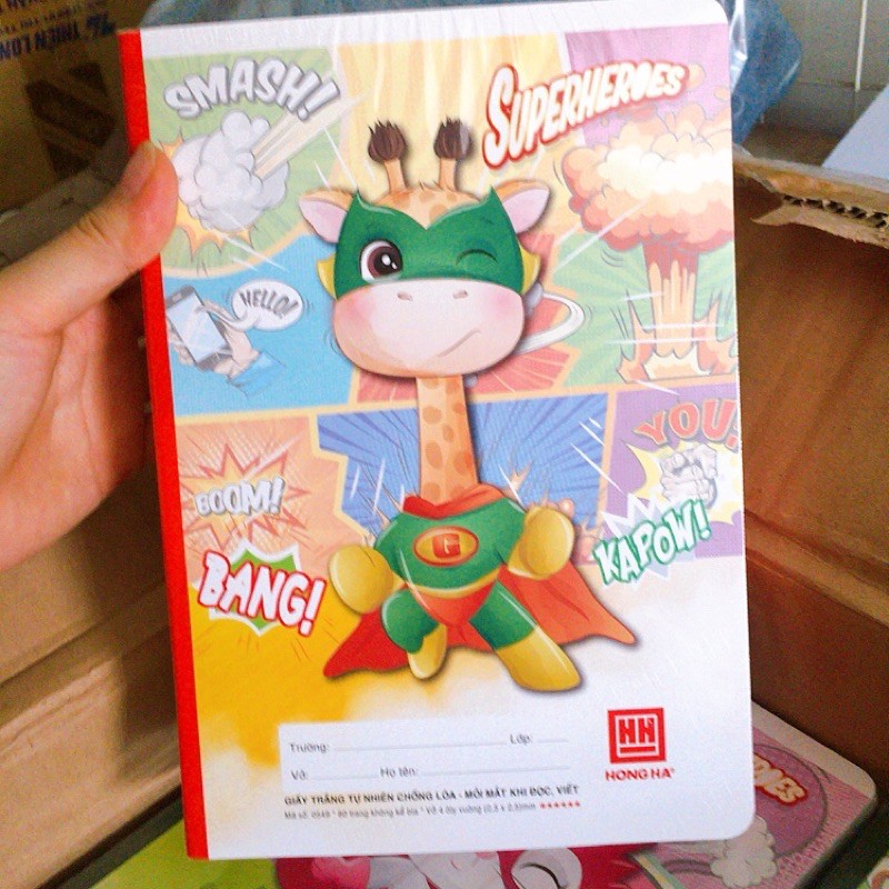 Vở ô ly 80 trang 6 sao Hồng Hà chống loá mắt