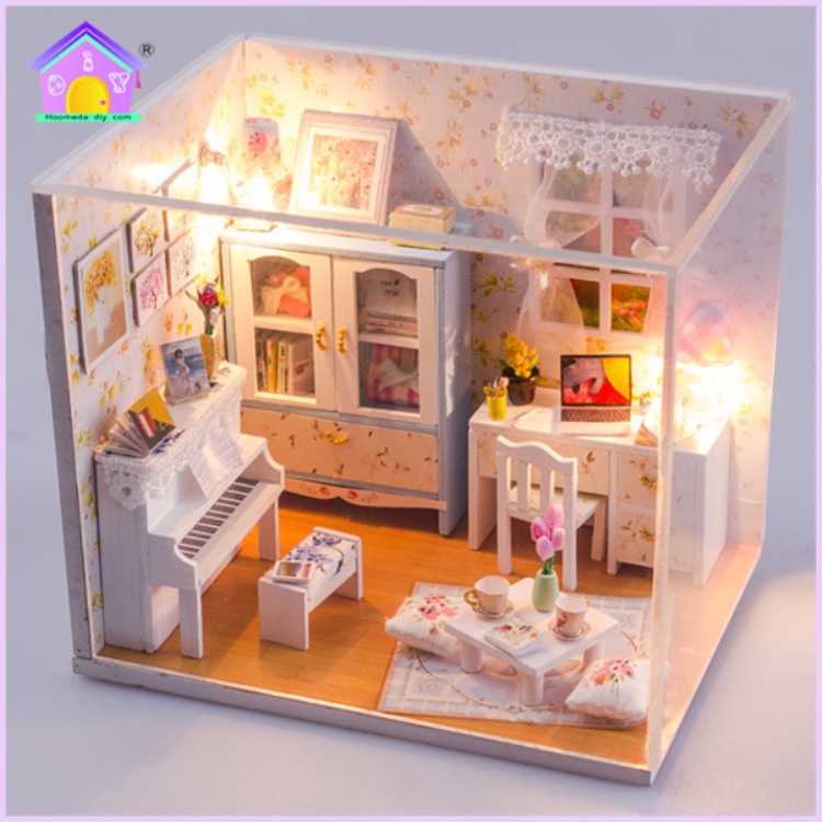 Nhà mô hình tự lắp ráp DIY - Căn phòng công chúa M011