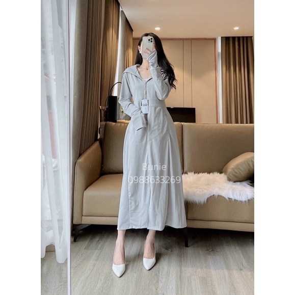 Áo chống nắng dáng dài áo chống nắng thông hơi Cherilon - AD09 Nữ Nam