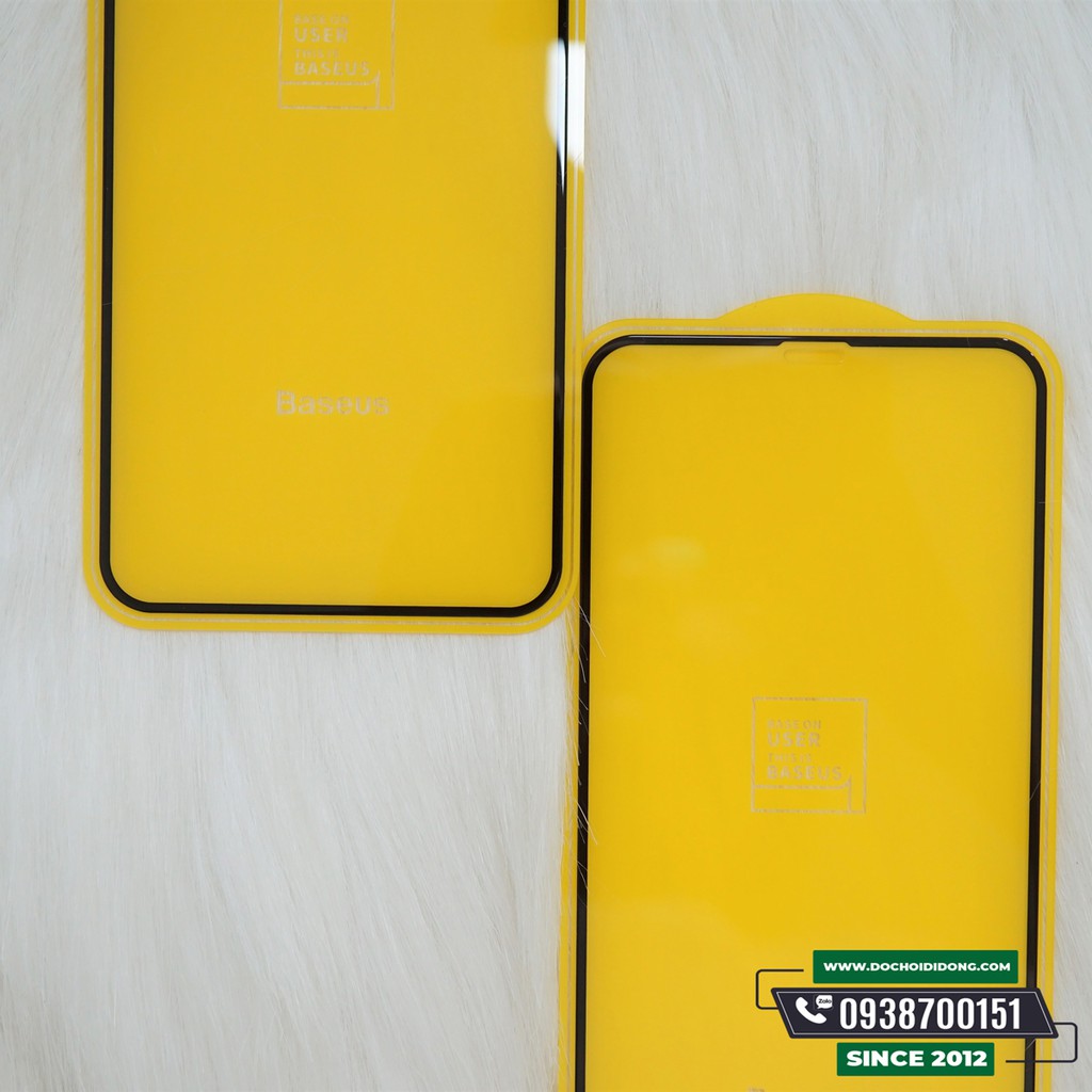 Dán Cường Lực Baseus Full Màn Hình Mỏng 0.3mm Cho IPhone