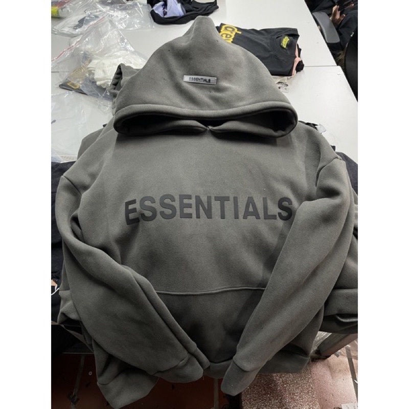 Áo hoodie essentials nỉ bông dày dặn mũ hai lớp kèm bảng size hokadoshop | BigBuy360 - bigbuy360.vn