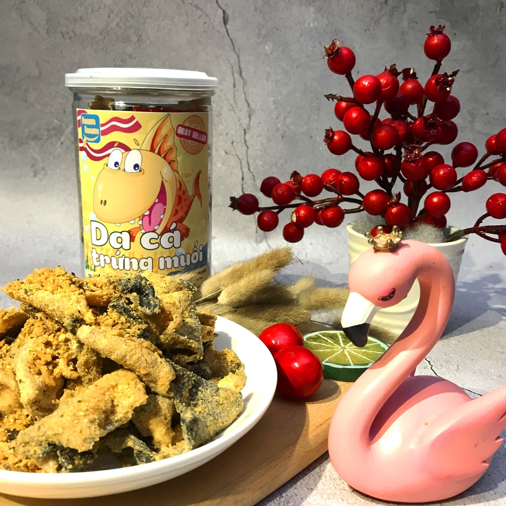 Da cá trứng muối HunHun 200g đồ ăn vặt Sài Gòn Ngon Rẻ | BigBuy360 - bigbuy360.vn
