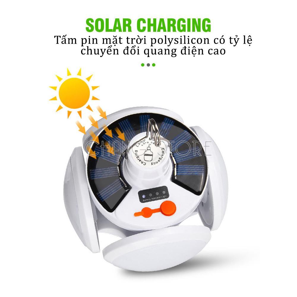 Đèn Led Năng Lượng Mặt Trời 4 Cánh Đuôi 40W 5 chế độ sáng