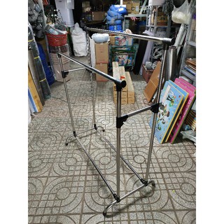 Sào phơi đồ Inox đôi - ống tròn phi 25 - dày 0.5 ly