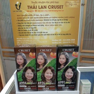 Nhuộm tóc phủ bạc Thái Lan Cruset