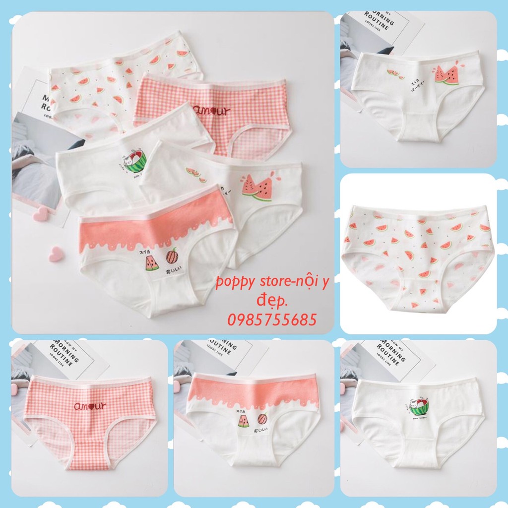 Quần lót nữ 𝐅𝐑𝐄𝐄𝐒𝐈𝐙𝐄 [FREE SHIP + CHE TÊN SẢN PHẨM] Quần lót mềm mềm mịn chất liệu c𝐨tton,thấm hút, co giãn 4 chiều