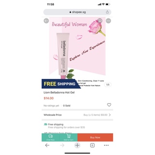 Gel vệ sinh phụ nữ Belladonna Hot Gel Korea
