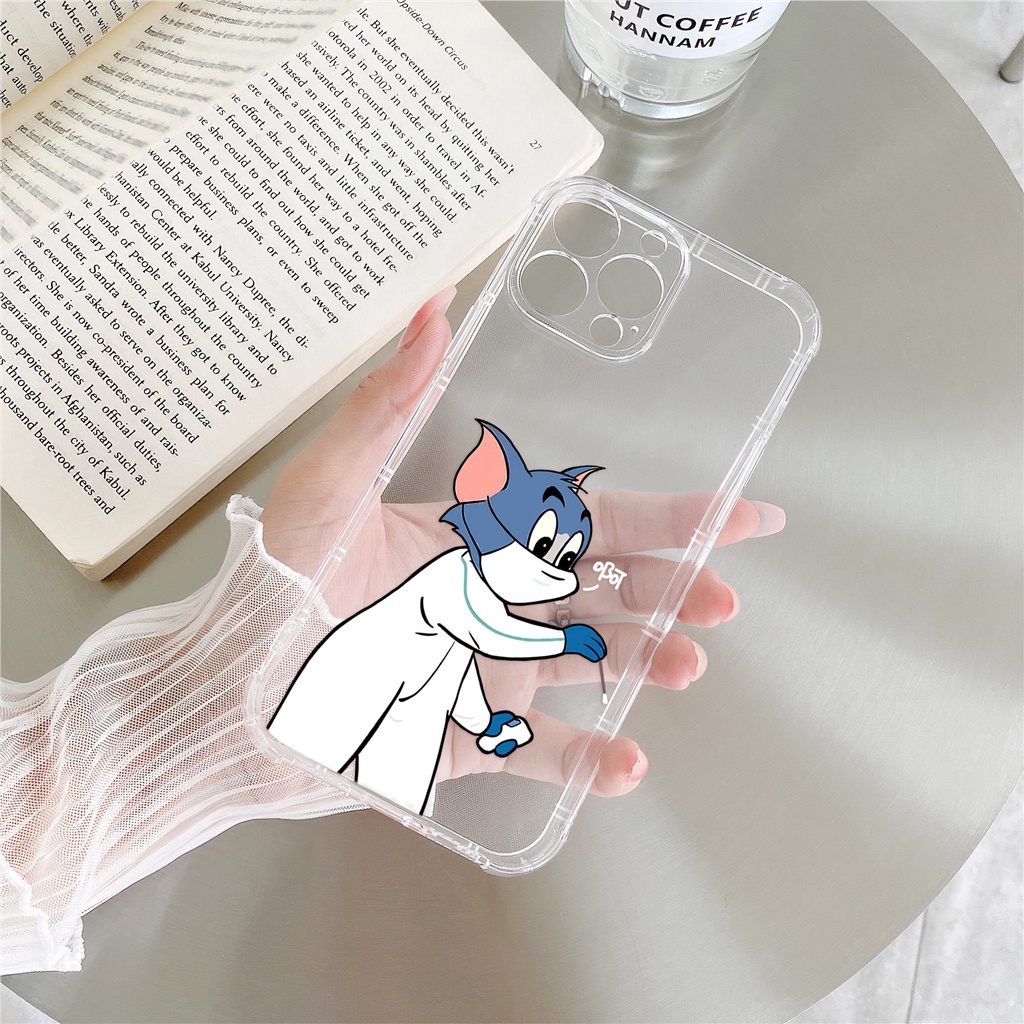 Ốp lưng iphone hoạt hình cạnh vuông bảo vệ đa chiều cho iphone 14 13 pro max 11 12 pro max mini x xr xs max 6 s 7 8 plus