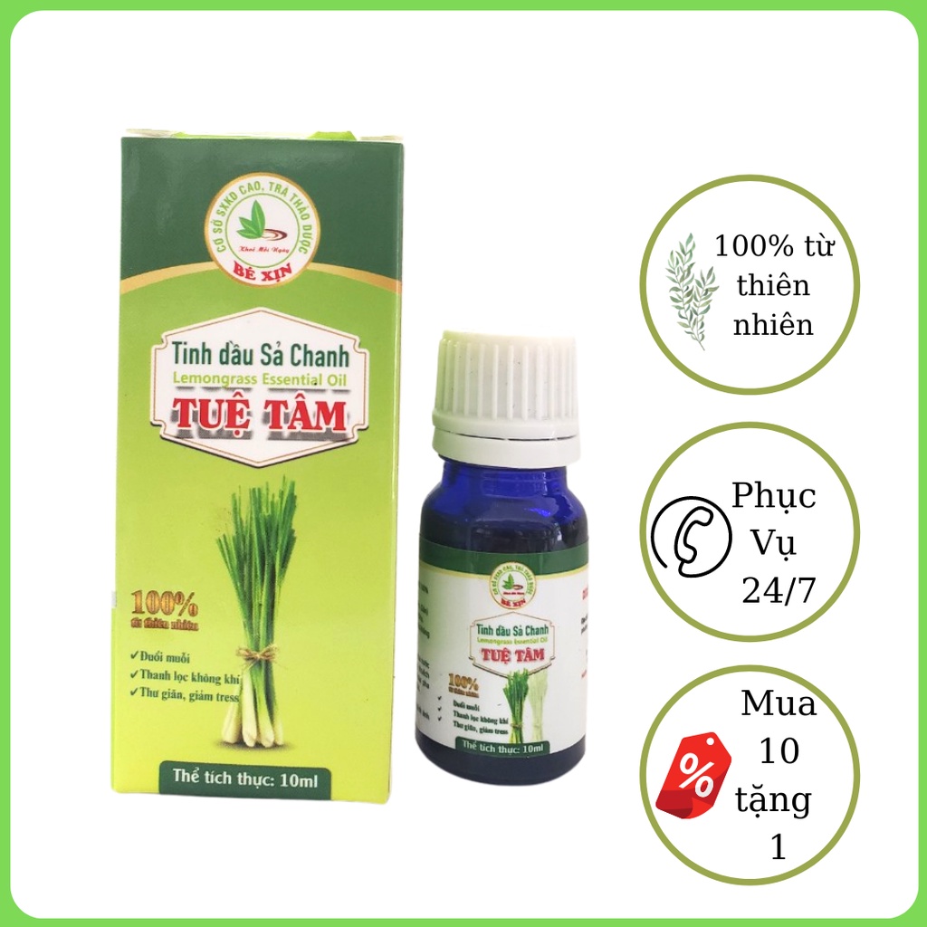 Tinh dầu sả chanh TUỆ TÂM 10ML