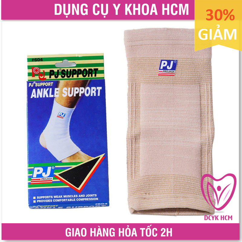 ⚡Now+Grab⚡| Băng Thun Bảo Vệ Cổ Chân: PJ-604 (Bó Gót PJ 604) (Hàng Thật - Chính Hãng PJ) - GK0126