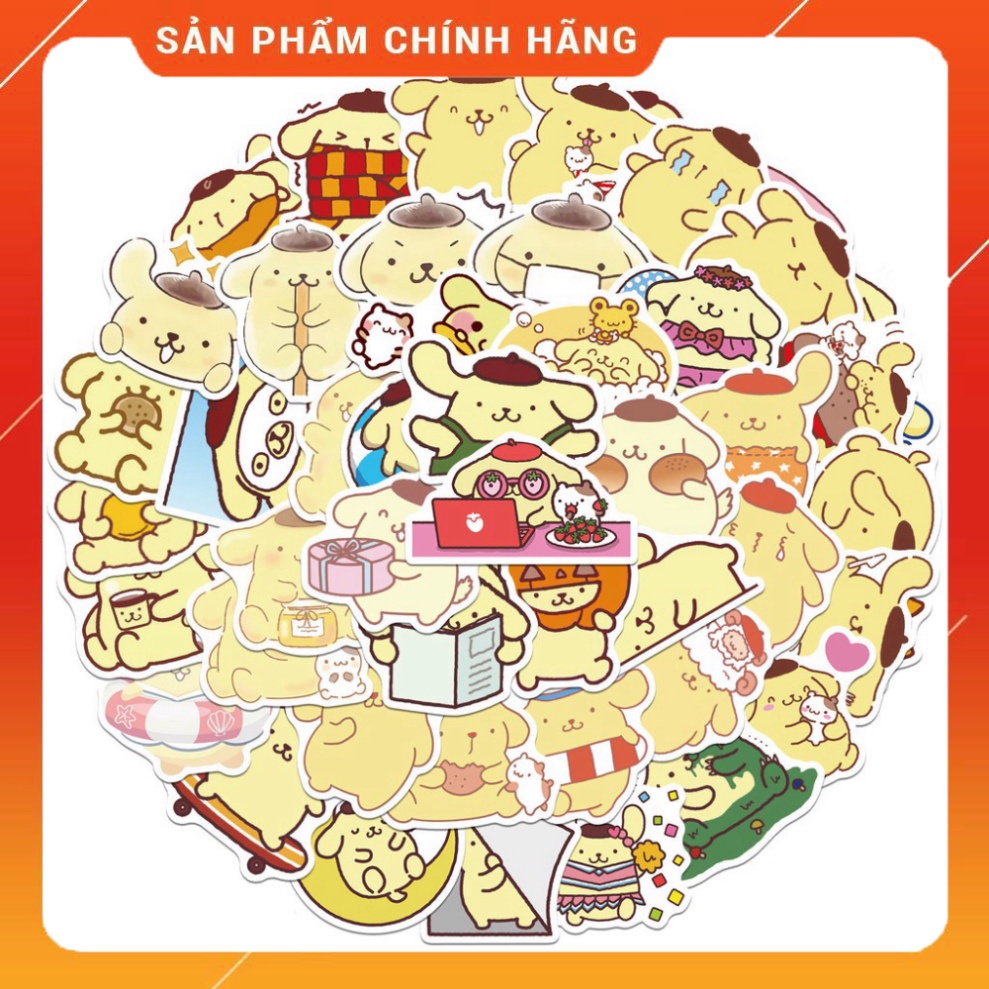 Sticker hoạt hình⚡FREESHIP⚡ Bộ 50 miếng sticker hoạt hình trang trí đồ dùng học tập, laptop, điện thoại siêu cute