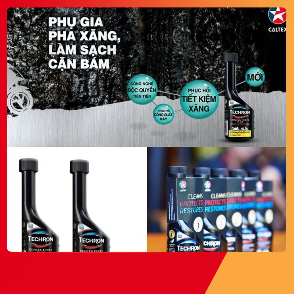 Bộ 2 Chai Dung Dịch Làm Sạch Động Cơ Xe Máy Caltex Techron Concentrate Plus 75ml