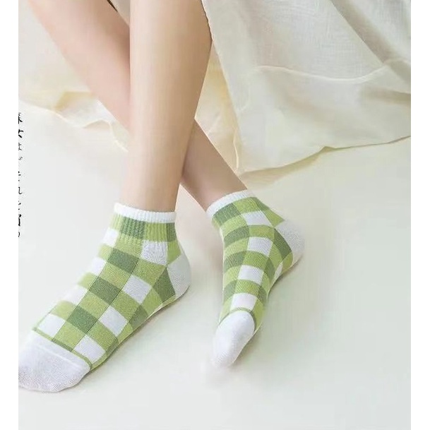 SET 5 TẤT VỚ NỮ ULLZANG CỔ NGẮN QUẢ CHANH CỰC ĐẸP.PM
