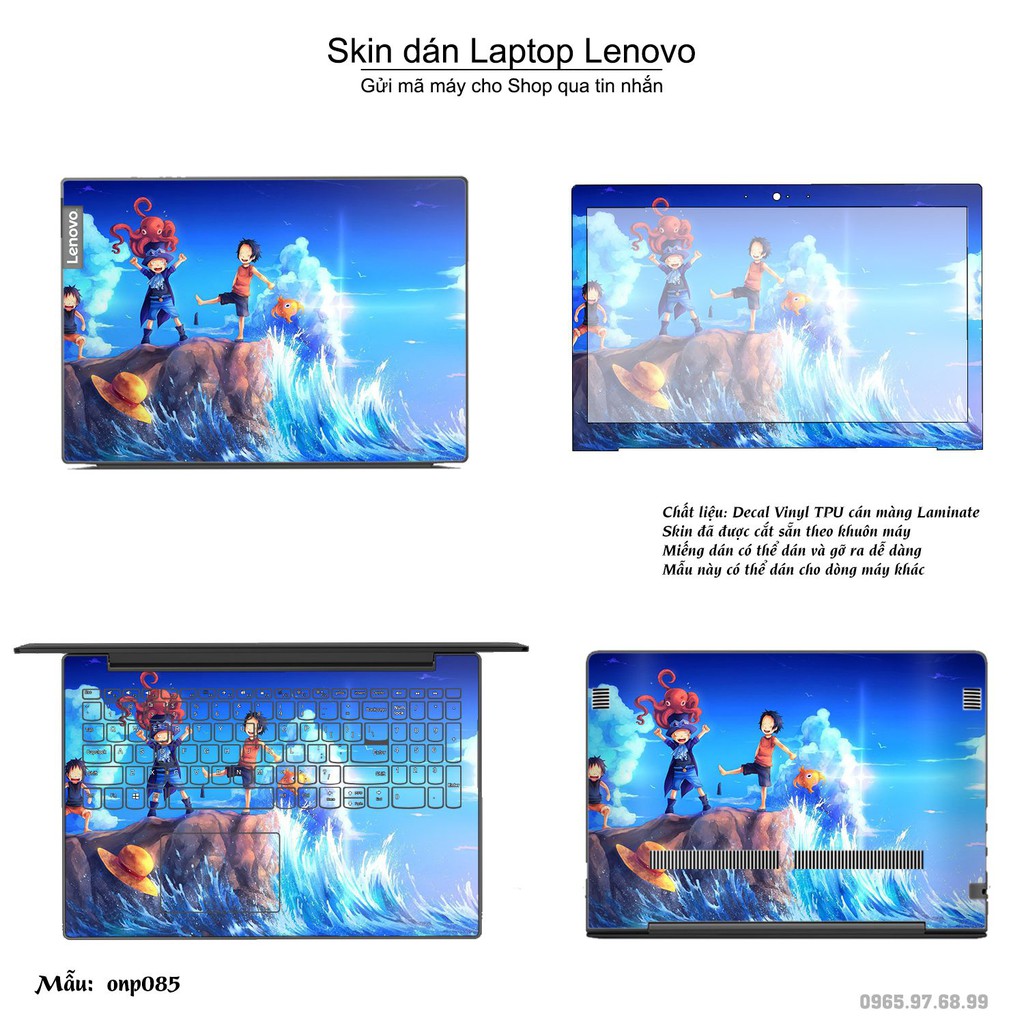 Skin dán Laptop Lenovo in hình One Piece _nhiều mẫu 7 (inbox mã máy cho Shop)