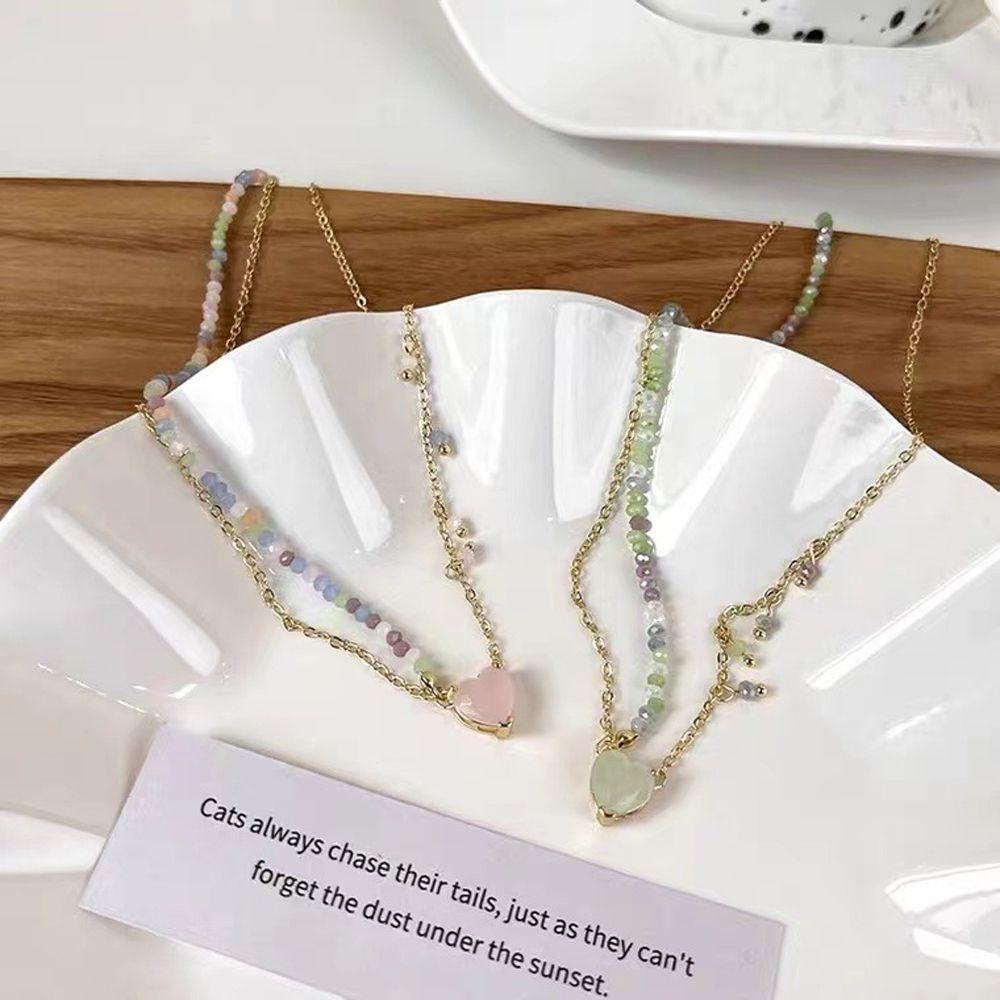 Vòng cổ Hình Trái Tim Phong Cách Boho Thời Trang Cho Nữ|Chuỗi Hạt Đeo Cổ