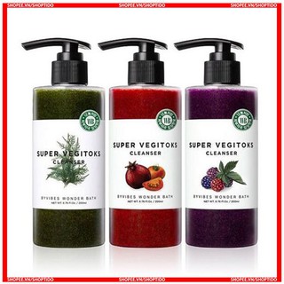 Full size - 300 ml - Sữa rửa mặt rau củ thải độc Super vegitoks cleanser Wonder bath